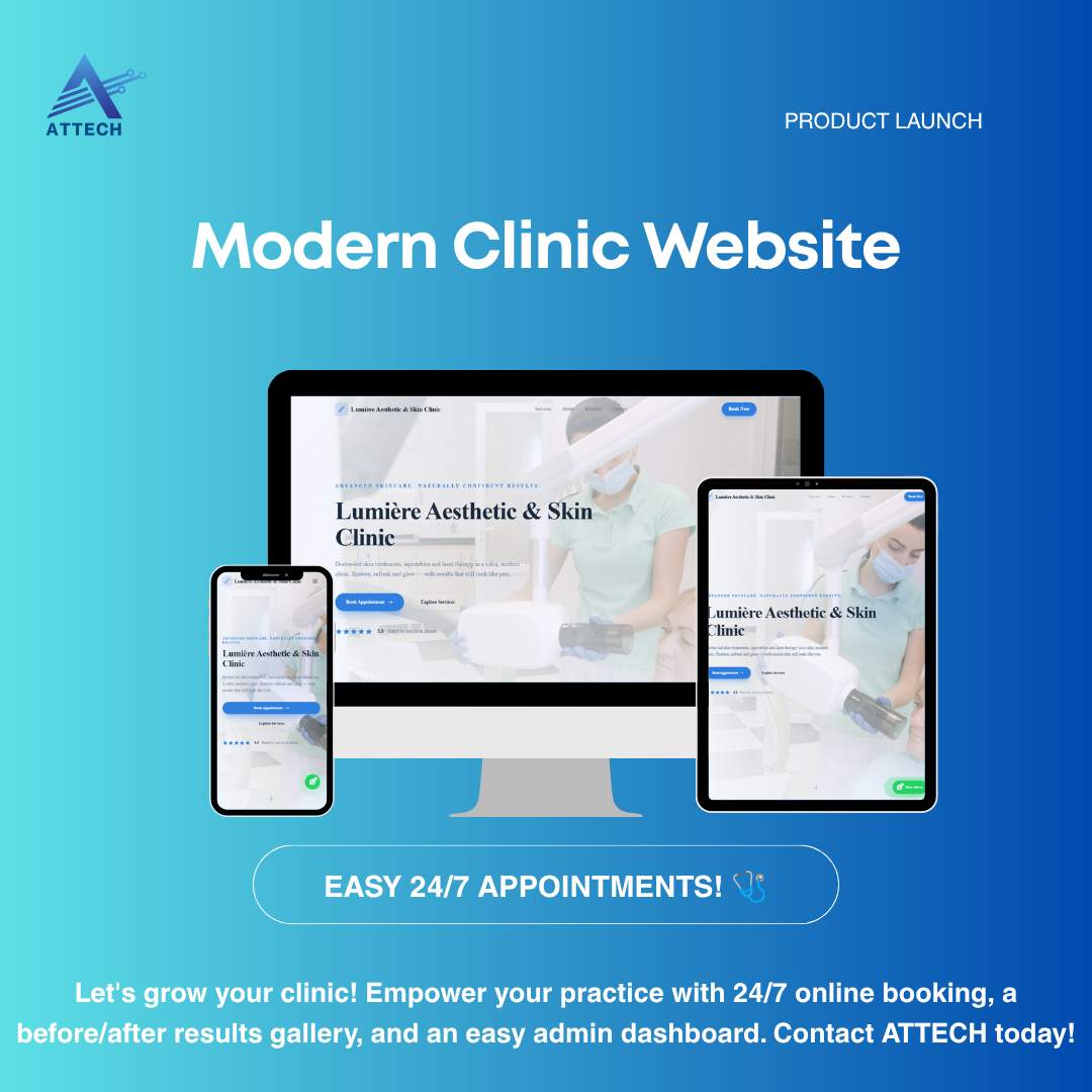 Premium Clinic Website with Online Appointment System